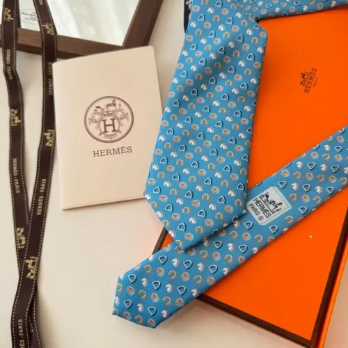 Replica Hermes Necktie For Men #1450194 $34.00 USD for Wholesale