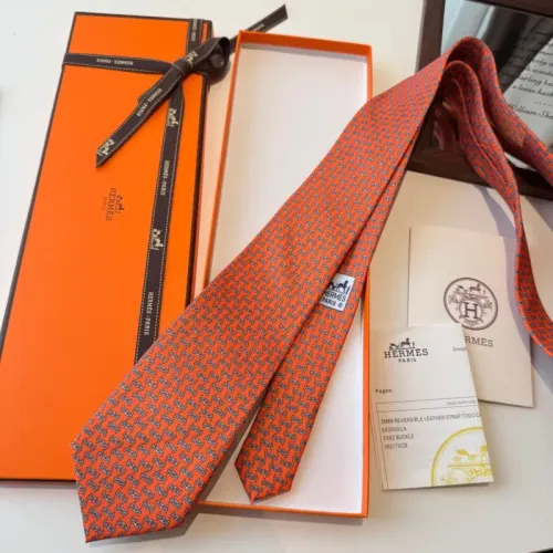 Replica Hermes Necktie For Men #1450202 $34.00 USD for Wholesale