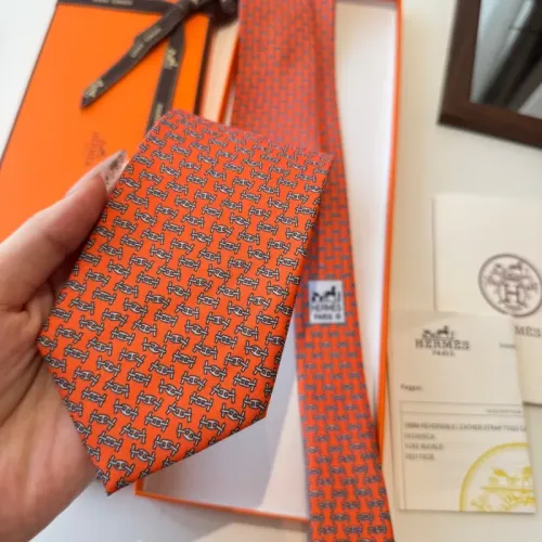 Replica Hermes Necktie For Men #1450202 $34.00 USD for Wholesale