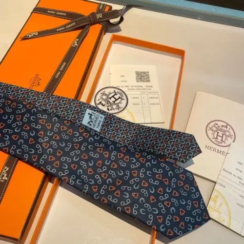 Replica Hermes Necktie For Men #1450208 $34.00 USD for Wholesale