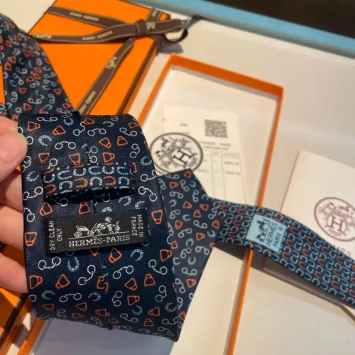 Replica Hermes Necktie For Men #1450208 $34.00 USD for Wholesale