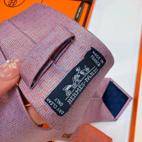 Replica Hermes Necktie For Men #1450213 $34.00 USD for Wholesale