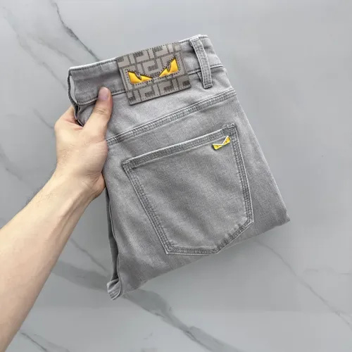 Wholesale Fendi Jeans For Men #1450284 $85.00 USD, Wholesale Quality Replica Fendi Jeans