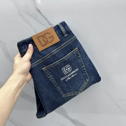 Wholesale Dolce &amp; Gabbana D&amp;G Jeans For Men #1450303 $88.00 USD, Wholesale Quality Replica Dolce &amp; Gabbana D&amp;G Jeans