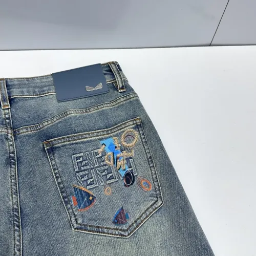 Replica Fendi Jeans For Men #1450313 $88.00 USD for Wholesale