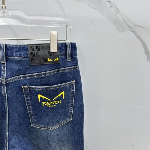 Replica Fendi Jeans For Men #1450314 $88.00 USD for Wholesale
