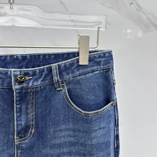 Replica Fendi Jeans For Men #1450314 $88.00 USD for Wholesale