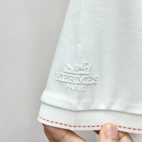 Replica Hermes T-Shirts Short Sleeved For Men #1450374 $82.00 USD for Wholesale