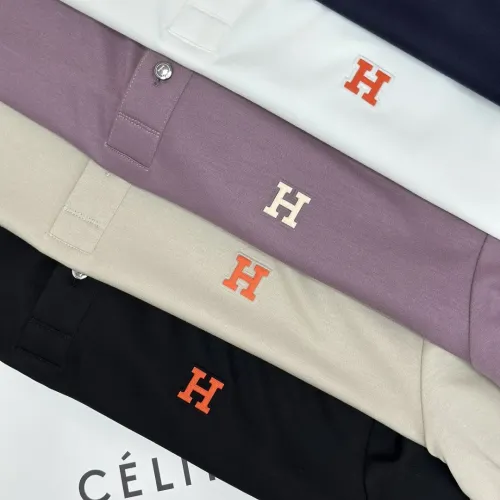 Replica Hermes T-Shirts Short Sleeved For Men #1450377 $82.00 USD for Wholesale