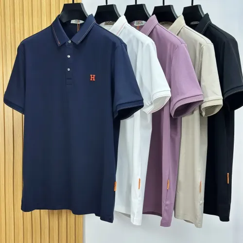 Replica Hermes T-Shirts Short Sleeved For Men #1450377 $82.00 USD for Wholesale