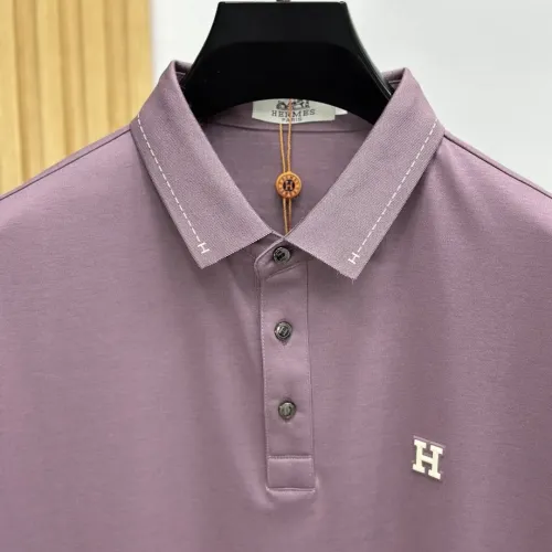 Replica Hermes T-Shirts Short Sleeved For Men #1450378 $82.00 USD for Wholesale