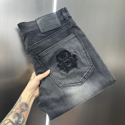Wholesale Dolce &amp; Gabbana D&amp;G Jeans For Men #1450415 $80.00 USD, Wholesale Quality Replica Dolce &amp; Gabbana D&amp;G Jeans
