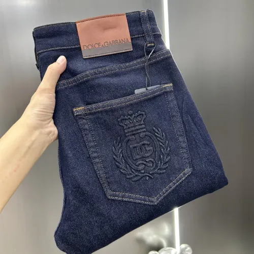 Wholesale Dolce &amp; Gabbana D&amp;G Jeans For Men #1450416 $80.00 USD, Wholesale Quality Replica Dolce &amp; Gabbana D&amp;G Jeans