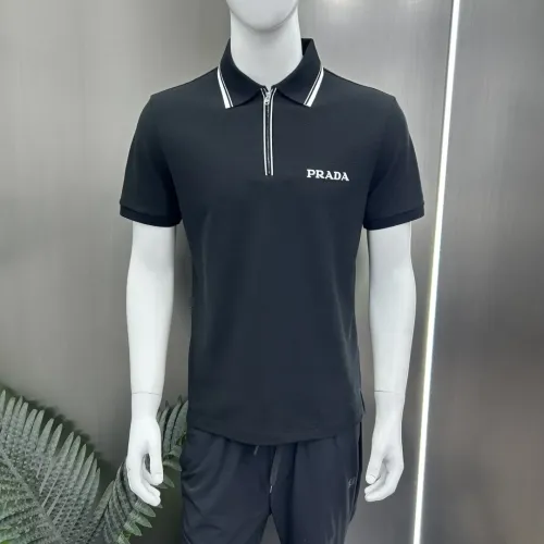 Replica Prada T-Shirts Short Sleeved For Men #1450445 $82.00 USD for Wholesale
