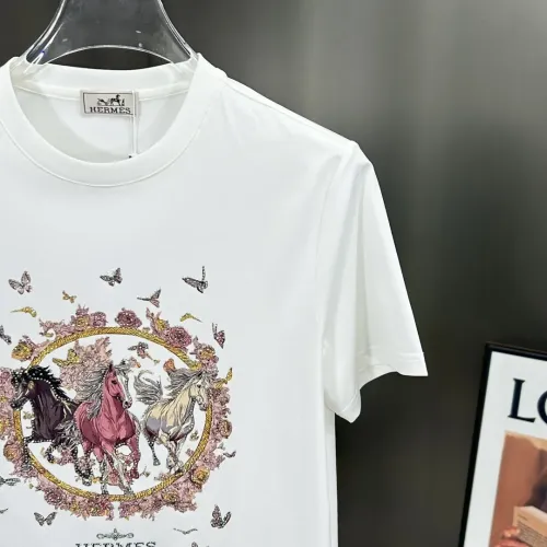 Replica Hermes T-Shirts Short Sleeved For Men #1450525 $80.00 USD for Wholesale