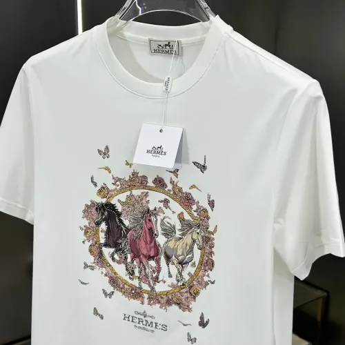 Replica Hermes T-Shirts Short Sleeved For Men #1450525 $80.00 USD for Wholesale