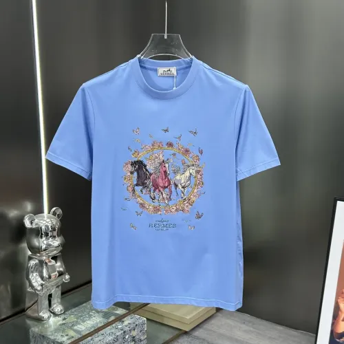 Wholesale Hermes T-Shirts Short Sleeved For Men #1450526 $80.00 USD, Wholesale Quality Replica Hermes T-Shirts