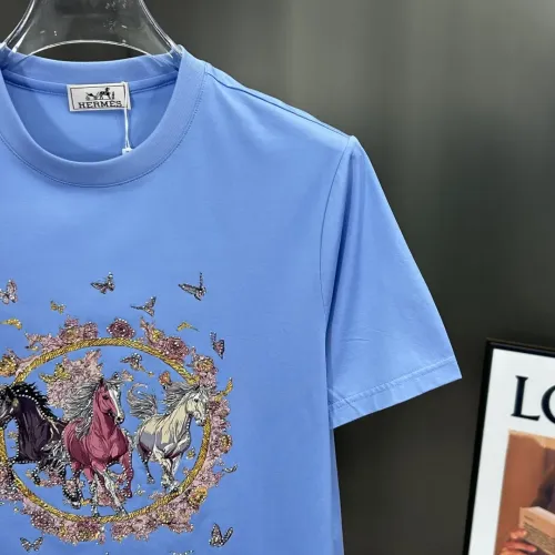 Replica Hermes T-Shirts Short Sleeved For Men #1450526 $80.00 USD for Wholesale