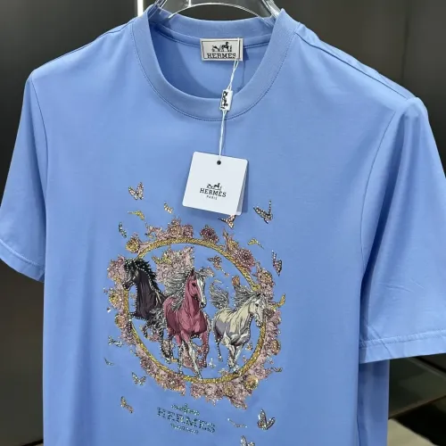 Replica Hermes T-Shirts Short Sleeved For Men #1450526 $80.00 USD for Wholesale