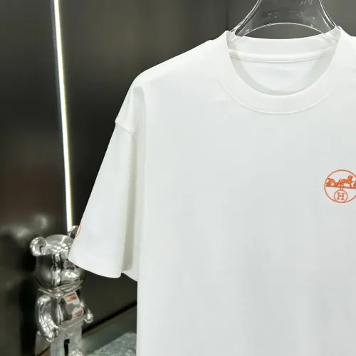 Replica Hermes T-Shirts Short Sleeved For Men #1450583 $56.00 USD for Wholesale