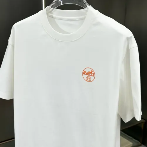 Replica Hermes T-Shirts Short Sleeved For Men #1450583 $56.00 USD for Wholesale