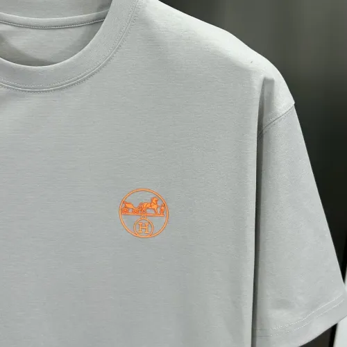Replica Hermes T-Shirts Short Sleeved For Men #1450584 $56.00 USD for Wholesale