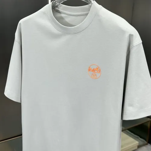 Replica Hermes T-Shirts Short Sleeved For Men #1450584 $56.00 USD for Wholesale