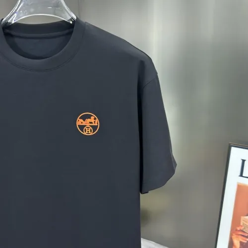 Replica Hermes T-Shirts Short Sleeved For Men #1450585 $56.00 USD for Wholesale