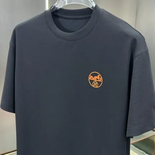 Replica Hermes T-Shirts Short Sleeved For Men #1450585 $56.00 USD for Wholesale