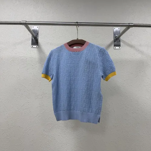 Wholesale Fendi T-Shirts Short Sleeved For Women #1450595 $80.00 USD, Wholesale Quality Replica Fendi T-Shirts
