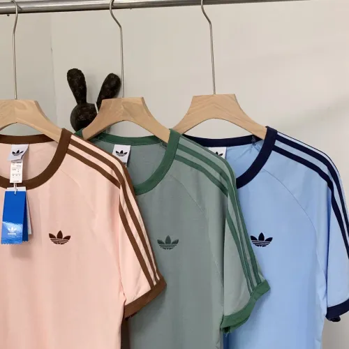 Replica Adidas T-Shirts Short Sleeved For Unisex #1450599 $27.00 USD for Wholesale