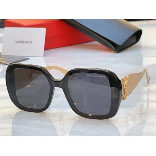 Wholesale Yves Saint Laurent YSL AAA Quality Sunglasses #1450767 $60.00 USD, Wholesale Quality Replica Yves Saint Laurent YSL AAA Quality Sunglasses