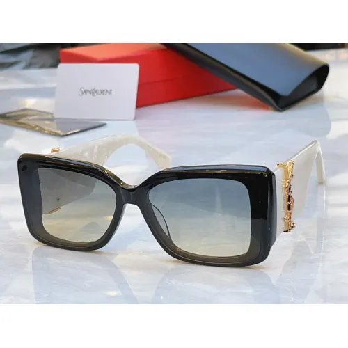 Wholesale Yves Saint Laurent YSL AAA Quality Sunglasses #1450772 $60.00 USD, Wholesale Quality Replica Yves Saint Laurent YSL AAA Quality Sunglasses