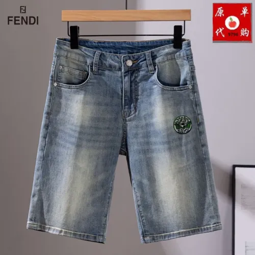 Replica Fendi Jeans For Men #1450813 $45.00 USD for Wholesale
