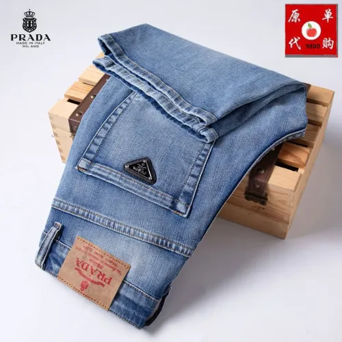 Replica Prada Jeans For Men #1450816 $45.00 USD for Wholesale