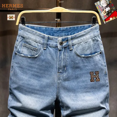 Replica Hermes Jeans For Men #1450832 $40.00 USD for Wholesale