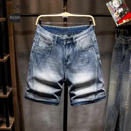 Replica Balmain Jeans For Men #1450837 $40.00 USD for Wholesale