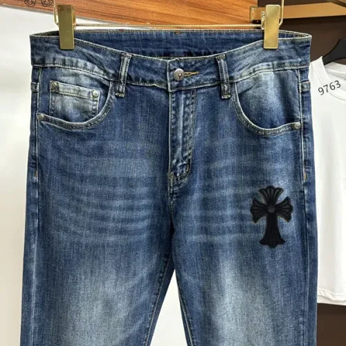 Replica Chrome Hearts Jeans For Men #1450851 $48.00 USD for Wholesale