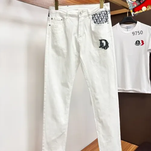 Replica Christian Dior Jeans For Men #1450856 $48.00 USD for Wholesale