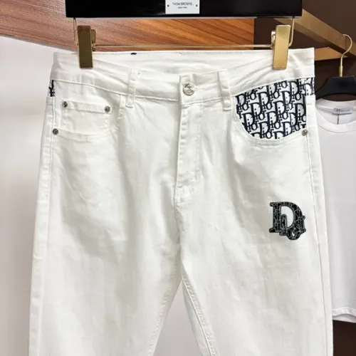 Replica Christian Dior Jeans For Men #1450856 $48.00 USD for Wholesale