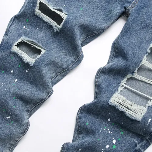 Replica Balmain Jeans For Men #1450916 $48.00 USD for Wholesale
