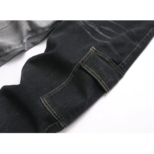 Replica Balmain Jeans For Men #1450917 $48.00 USD for Wholesale