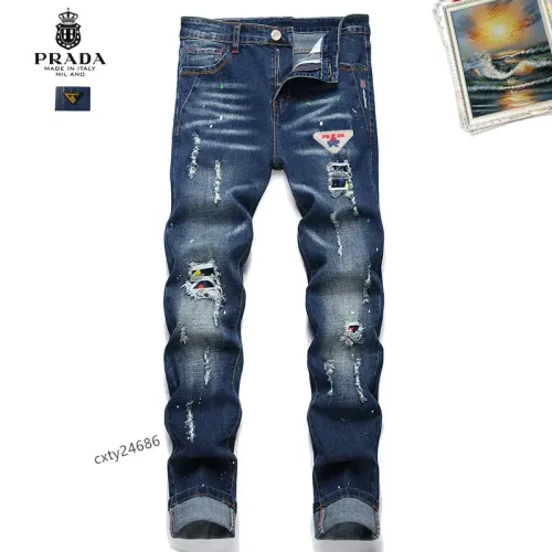 Wholesale Prada Jeans For Men #1450921 $48.00 USD, Wholesale Quality Replica Prada Jeans
