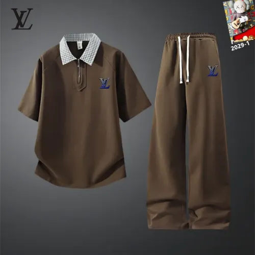 Wholesale Louis Vuitton LV Tracksuits Short Sleeved For Men #1450927 $60.00 USD, Wholesale Quality Replica Louis Vuitton LV Tracksuits