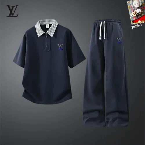 Wholesale Louis Vuitton LV Tracksuits Short Sleeved For Men #1450928 $60.00 USD, Wholesale Quality Replica Louis Vuitton LV Tracksuits