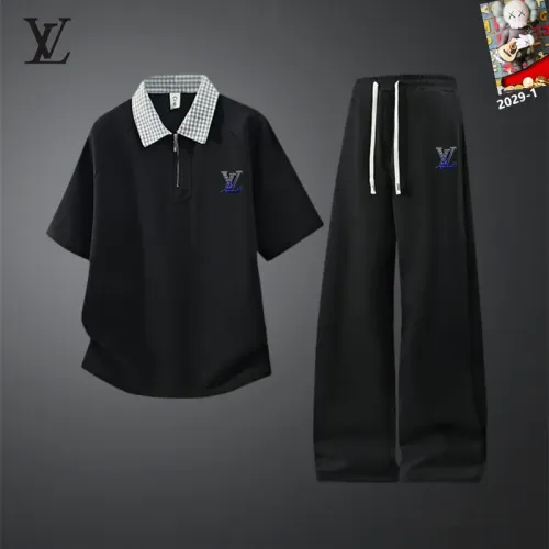 Wholesale Louis Vuitton LV Tracksuits Short Sleeved For Men #1450929 $60.00 USD, Wholesale Quality Replica Louis Vuitton LV Tracksuits