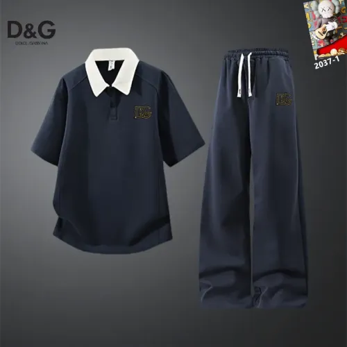 Wholesale Dolce &amp; Gabbana D&amp;G Tracksuits Short Sleeved For Men #1450940 $60.00 USD, Wholesale Quality Replica Dolce &amp; Gabbana D&amp;G Tracksuits