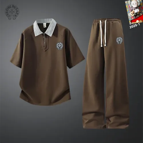 Wholesale Chrome Hearts Tracksuits Short Sleeved For Men #1450947 $60.00 USD, Wholesale Quality Replica Chrome Hearts Tracksuits
