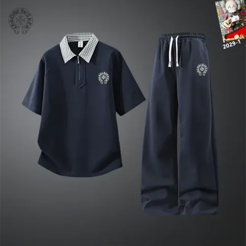Wholesale Chrome Hearts Tracksuits Short Sleeved For Men #1450948 $60.00 USD, Wholesale Quality Replica Chrome Hearts Tracksuits