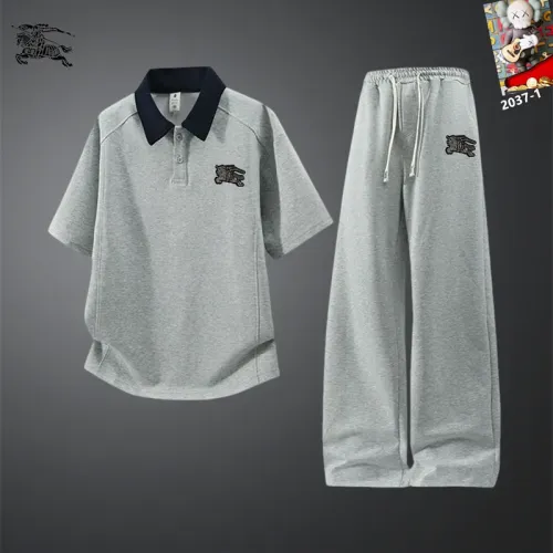 Wholesale Burberry Tracksuits Short Sleeved For Men #1450958 $60.00 USD, Wholesale Quality Replica Burberry Tracksuits